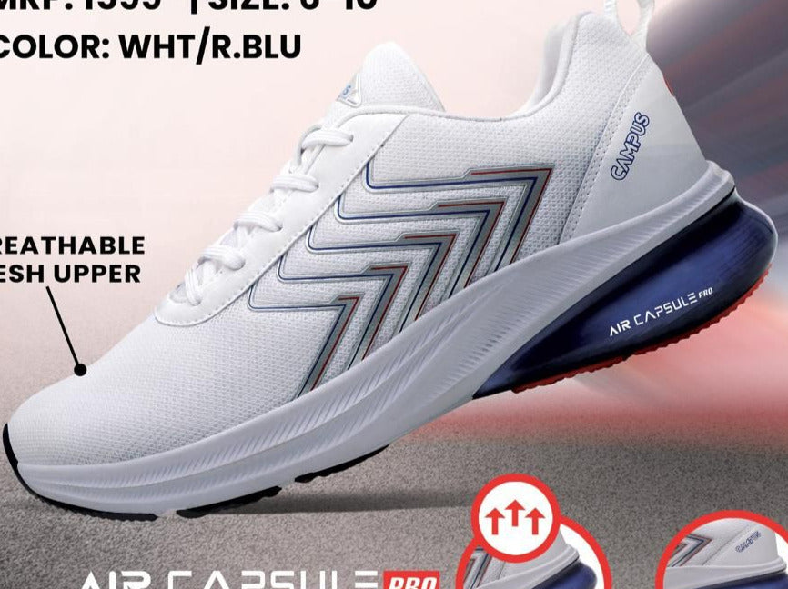 CAMPUS SPORT  SHOES FOR MEN  ( 22G-998 ) WHITE